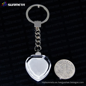 Sunmeta sublimación cristal keyrings mayorista --- fabricante